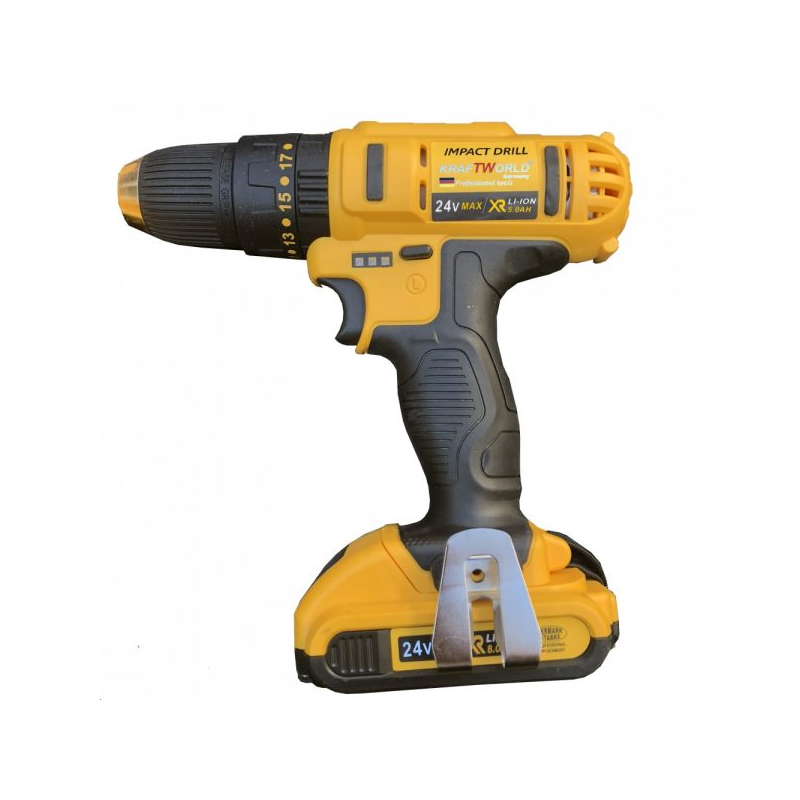 Немски акумулаторен винтоверт Vermark Strake 24V с 2 батерии