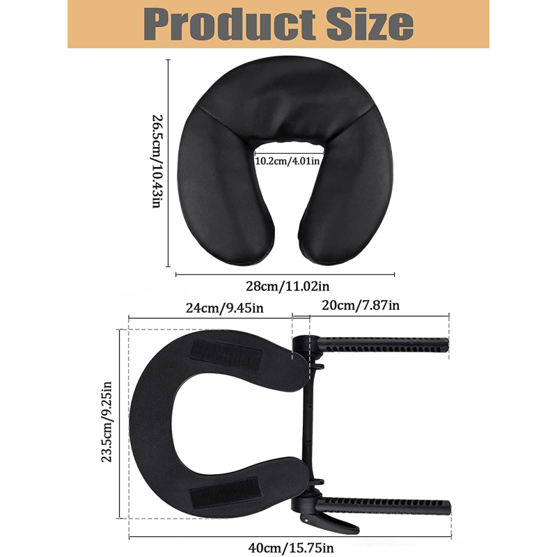 Възглавничка със стойка за масажна кушетка, универсална