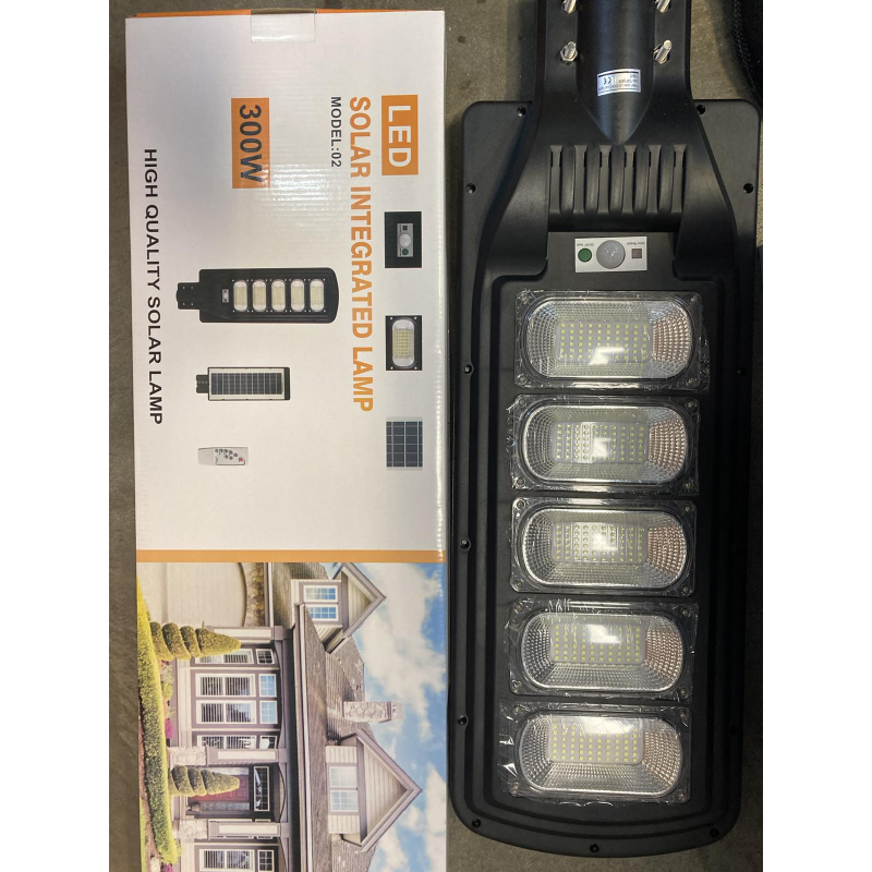Соларна LED лампа със сензор за движение 300W