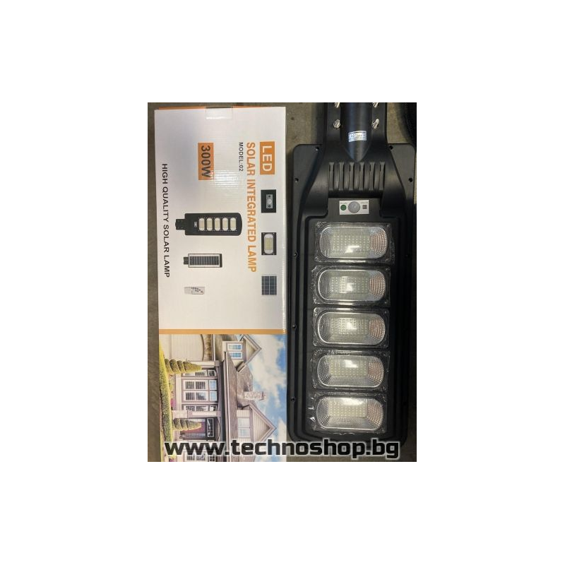 Соларна LED лампа със сензор за движение 300W