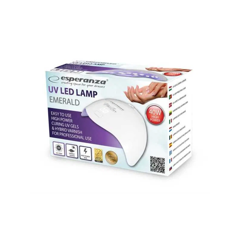 Лампа за маникюр Esperanza, UV LED, 40W