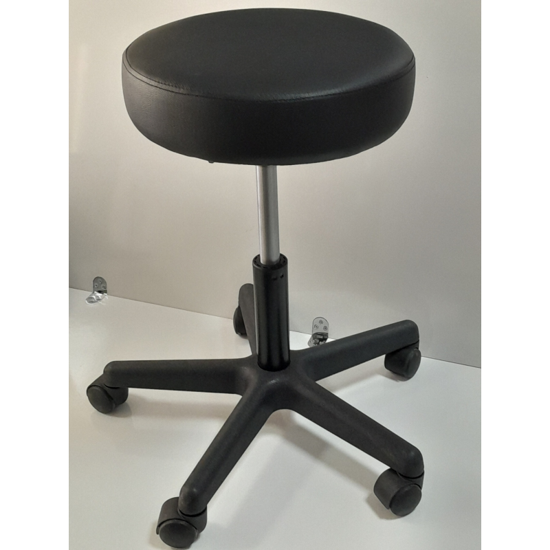 Рaботна козметична табуретка - черен цвят