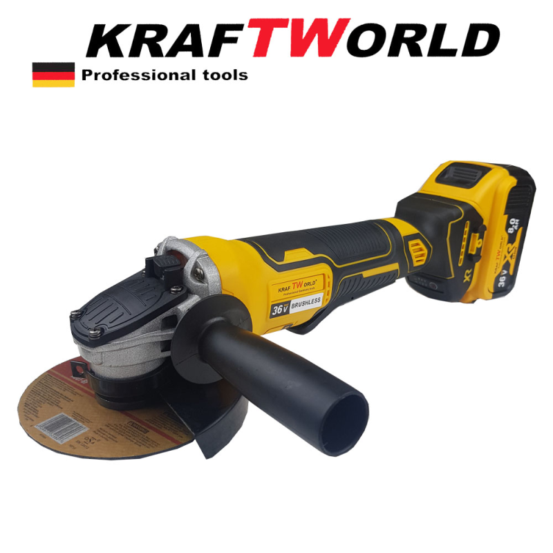 Акумулаторен ъглошлайф 36V, 8.0Ah + 2 батерии и зарядно