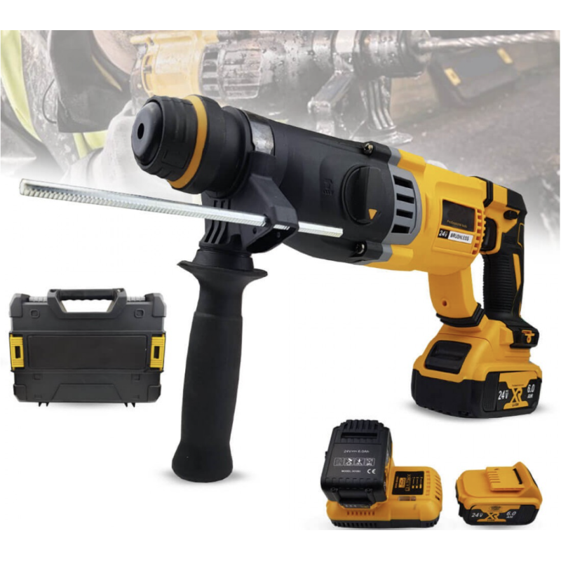 Акумулаторен перфоратор 24V с 2 батерии