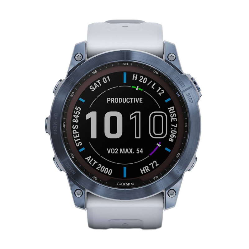 Часовник Garmin Fenix 7X Sapphire Solar Mineral Blue DLC Titanium/Whitestone 010-02541-15