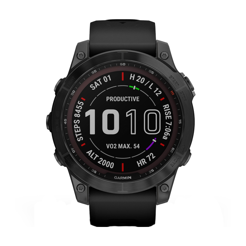Часовник Garmin Fenix 7 Sapphire Solar Black DLC Titanium/Black 010-02540-35