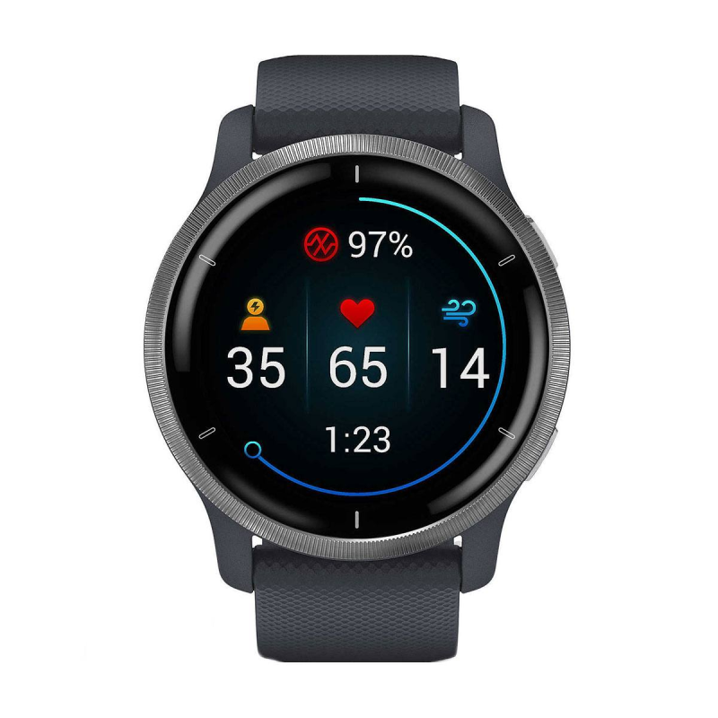 Часовник Garmin Venu 2 Silver/Graphite Blue 010-02430-10