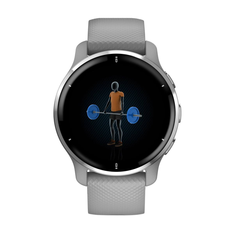 Часовник Garmin Venu 2 Plus Silver/Powder Gray 010-02496-10