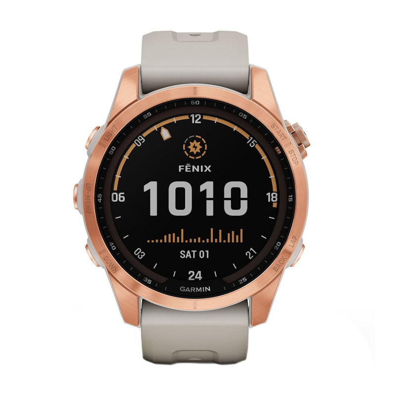 Часовник Garmin Fenix 7S Solar Rose Gold/Light Sand 010-02539-11