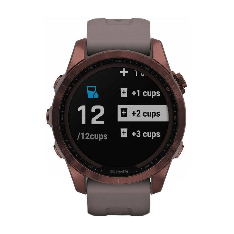 Часовник Garmin Fenix 7S Sapphire Solar Dark Bronze Titanium/Slate Gray 010-02539-29