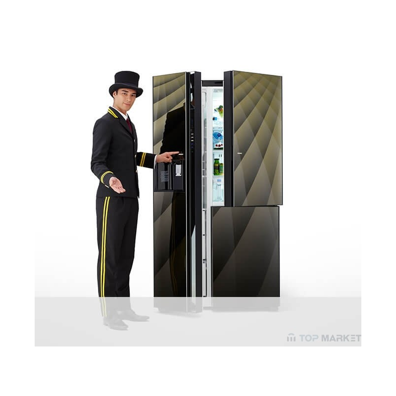 Двукрилен хладилник с фризер HITACHI R-M700AGPRU4X