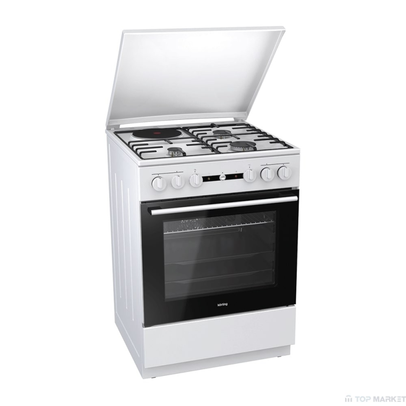 Готварска печка KORTING KK64W 728462 комбинирана