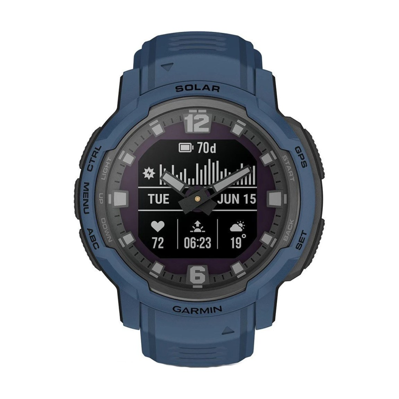 Смарт часовник Garmin Instinct Crossover Solar Tidal Blue 010-02730-02