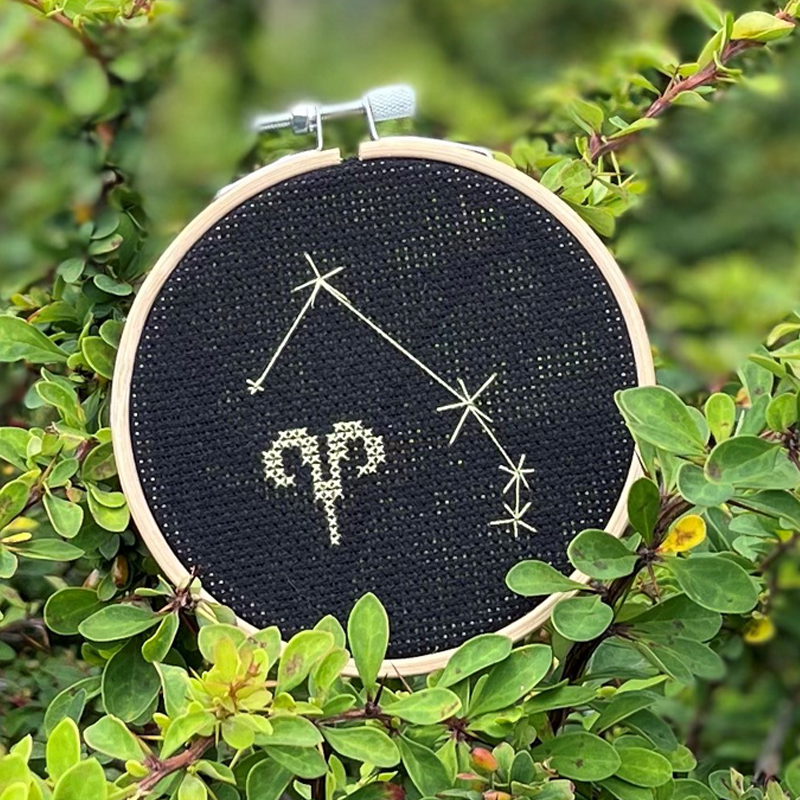 Ръчно изработен медальон със зодиакалния знак на Овен