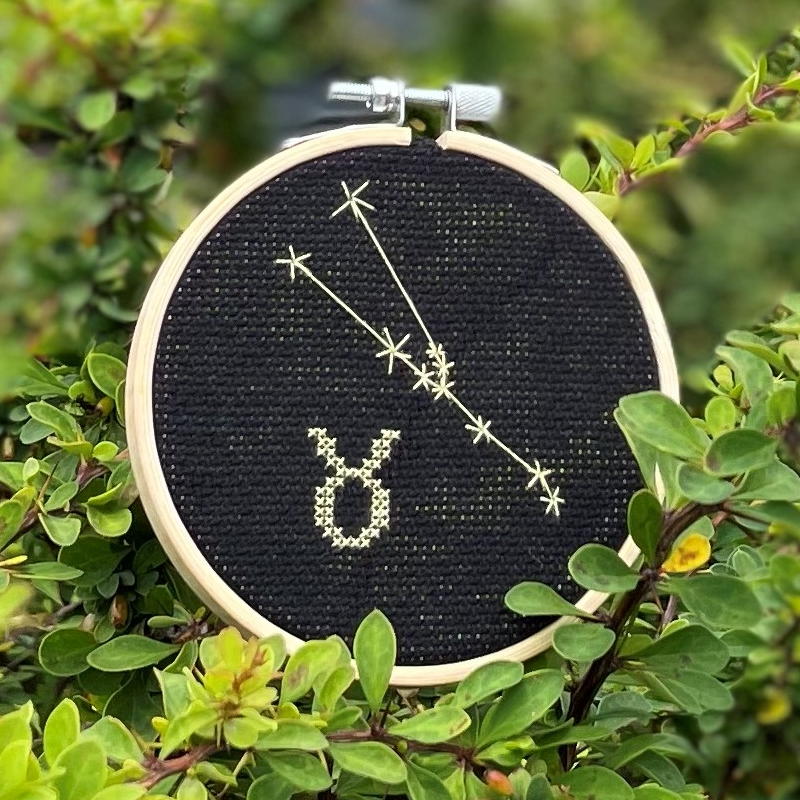 Ръчно изработен медальон със зодиакалния знак на Телец