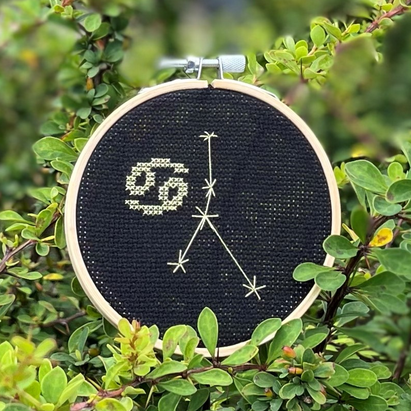 Ръчно изработен медальон със зодиакалния знак на Рак