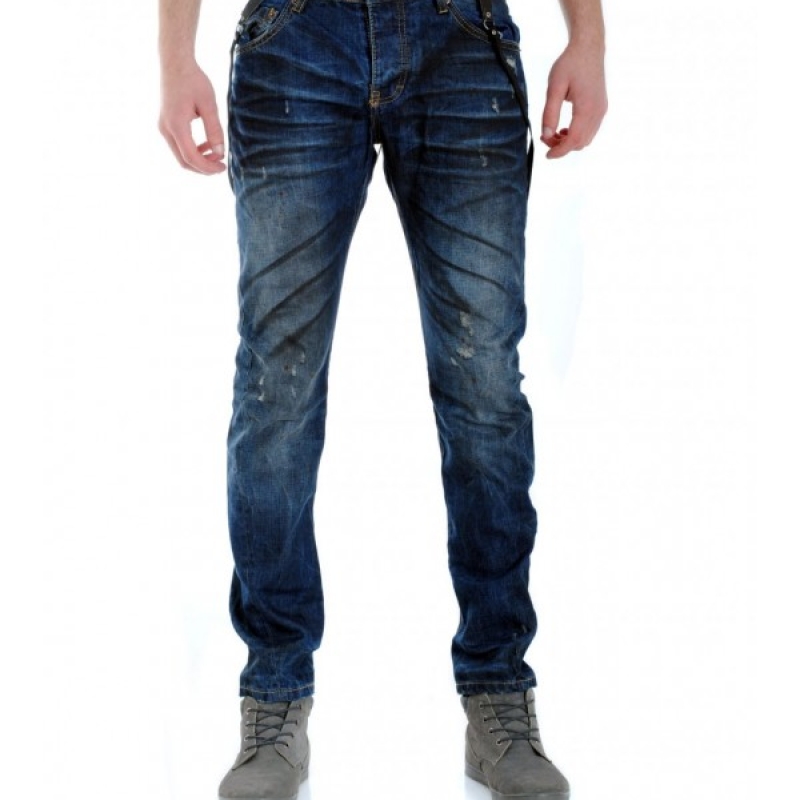 Мъжки дънки с тиранти