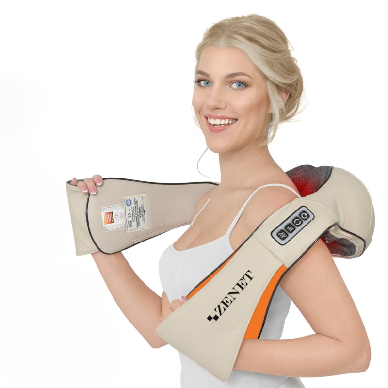 Ролков масажор за врат Zenet ZET-757 с нагряване