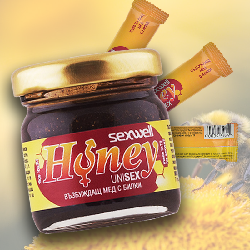 Възбуждащ мед с билки Sexwell Honey - 40 мл