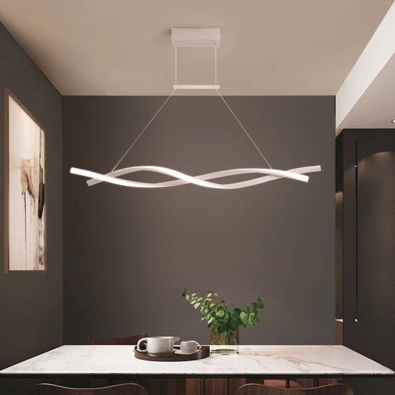 LED Полилей 30W Висящ (120*100CM) 3000K Бяло Тяло
