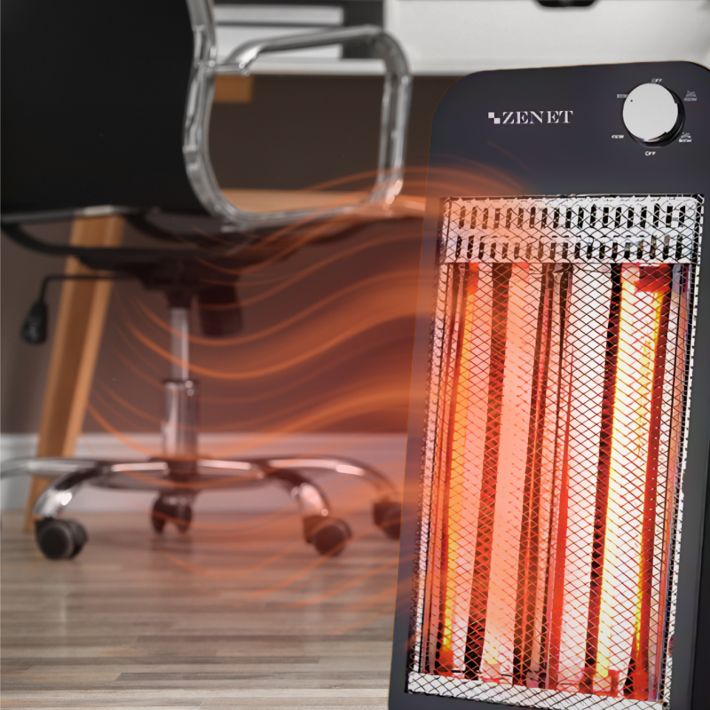 Карбонов инфрачервен нагревател за под Zenet 517, Черен, 1000W