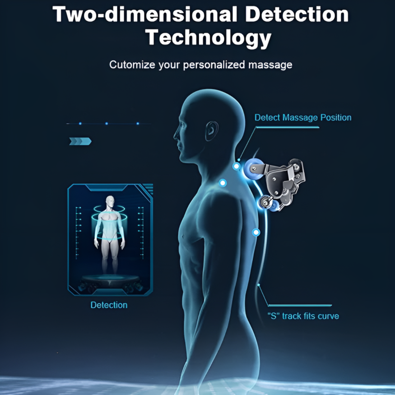 Масажен стол с 4D масаж и нагряване ZENET 1288, масажен стол за дома