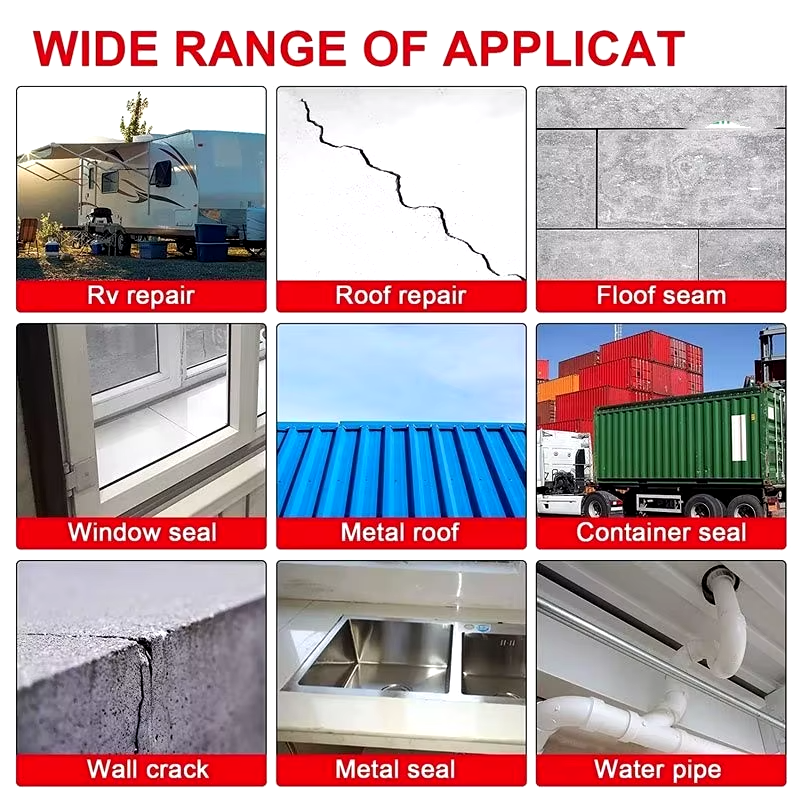 Силно водоустойчиво алуминиево тиксо против течове, за ремонт на покриви, тръби и пукнатини