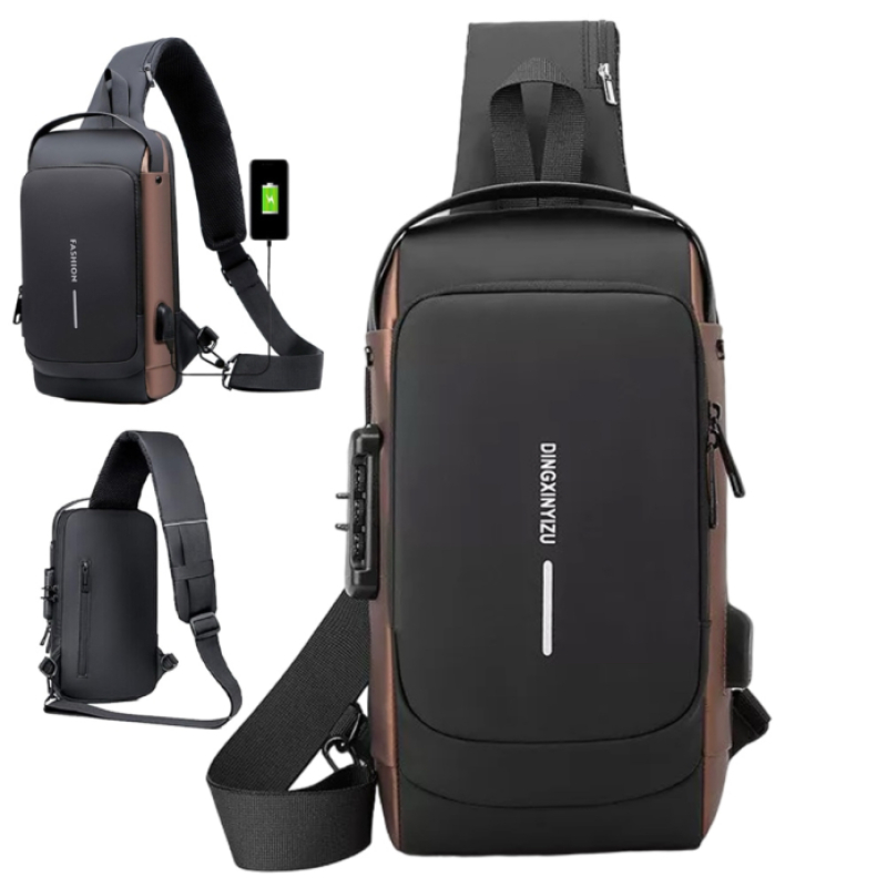 Водоустойчива чанта с USB зареждане и защита против кражба