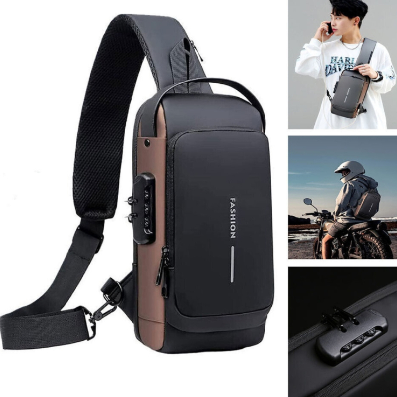 Водоустойчива чанта с USB зареждане и защита против кражба