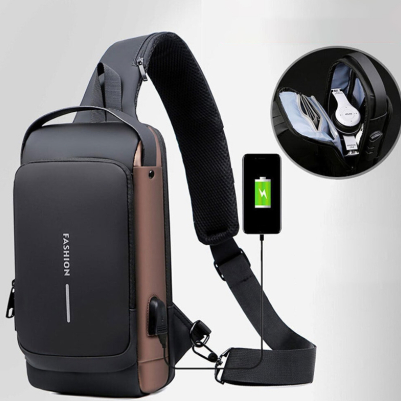 Водоустойчива чанта с USB зареждане и защита против кражба