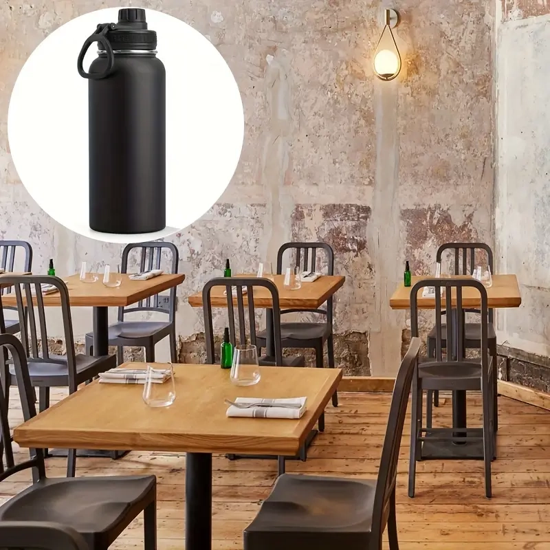 Термос Неръждаема стомана с Вакуум Черен