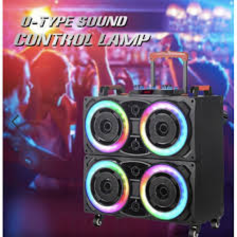 Безжична светеща караоке тонколона 4x8 инча NDR-8888