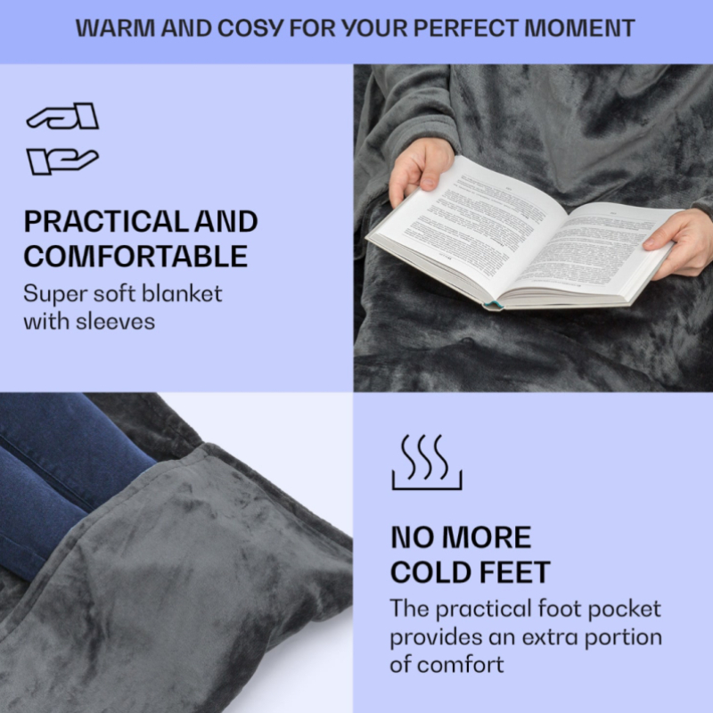 Електрическо/затоплящо одеяло със ръкави