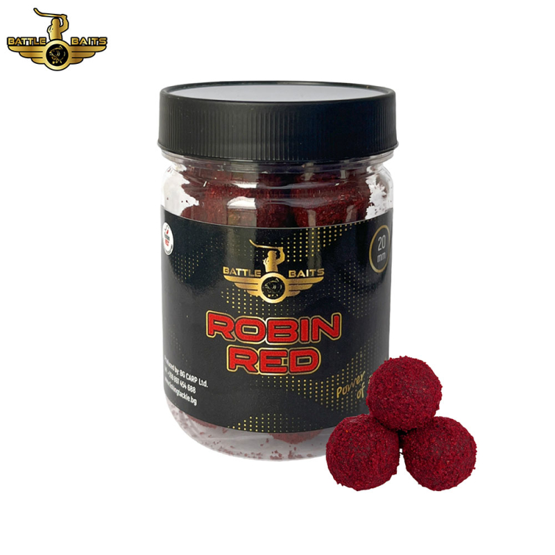 Протеинови топчета BATTLE BAITS Robin Red Бързо разтворими